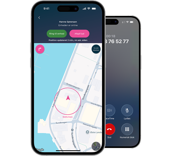 opkald_app_caretracker_gps_ure